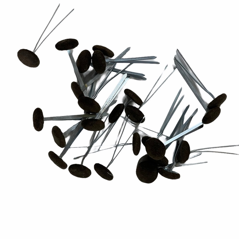 25 Felt Prong Button Decoration Tacks